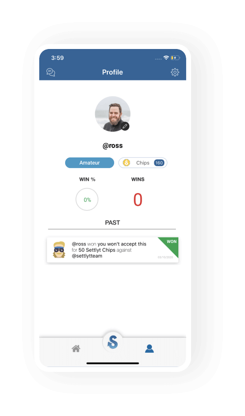 settlyt profile screen