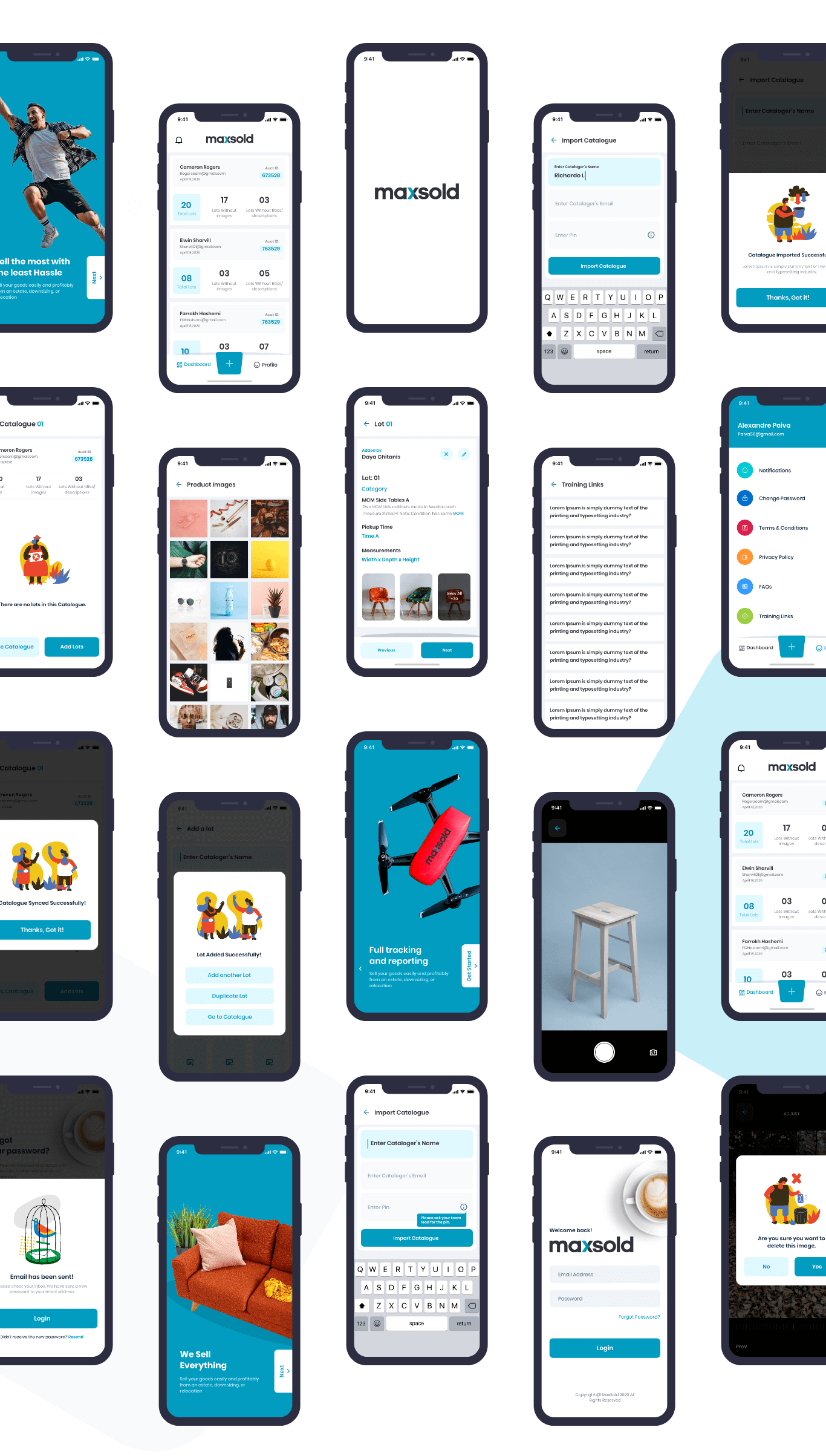 ui design screens maxsold